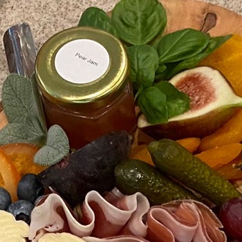 A Charcuterie Board with Assorted Foods