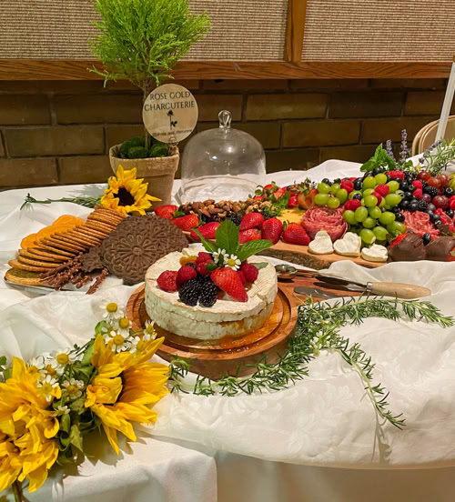 grazing table from Rose Gold Charcuterie in Southern California