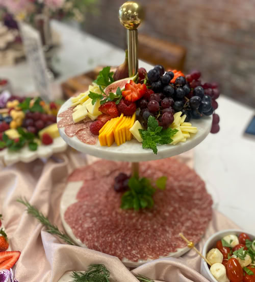 close up of grazing table in la verne, ca