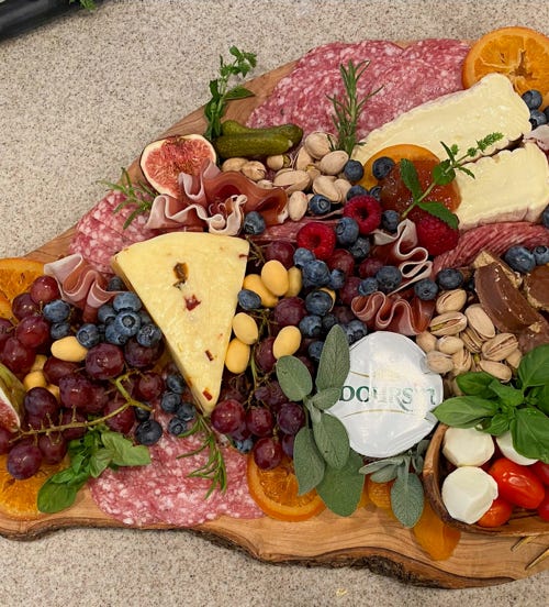 fruit and nuts charcuterie 