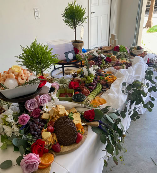grazing table from Rose Gold Charcuterie in Southern California